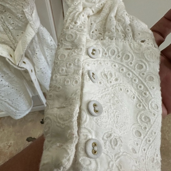 Zimmermann Ivory Eyelet Mini Dress - Picture 8 of 10